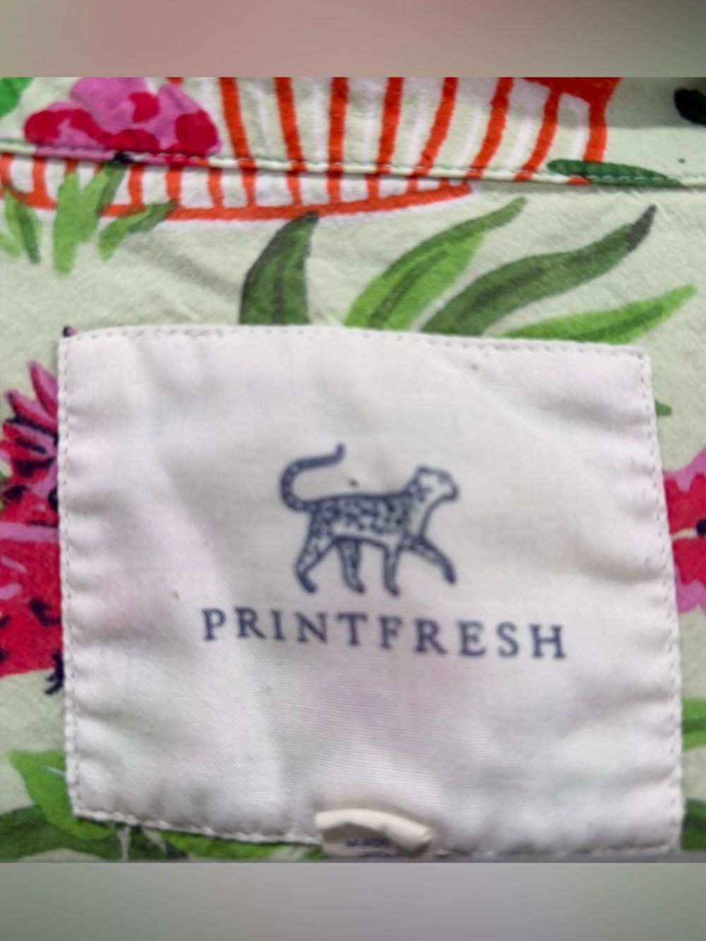 Printfresh Birds of a Feather size Small Long Sleeve Pajama Top in Kiwi Slice - Picture 3 of 9